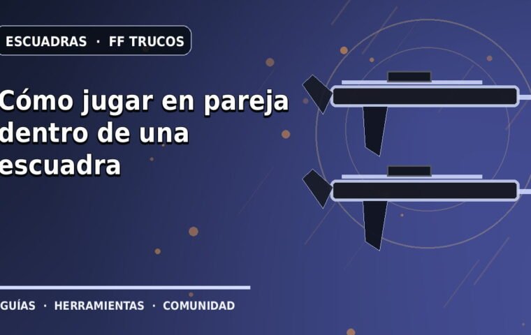 Cómo jugar en pareja dentro de una escuadra · ilustración original FF Trucos