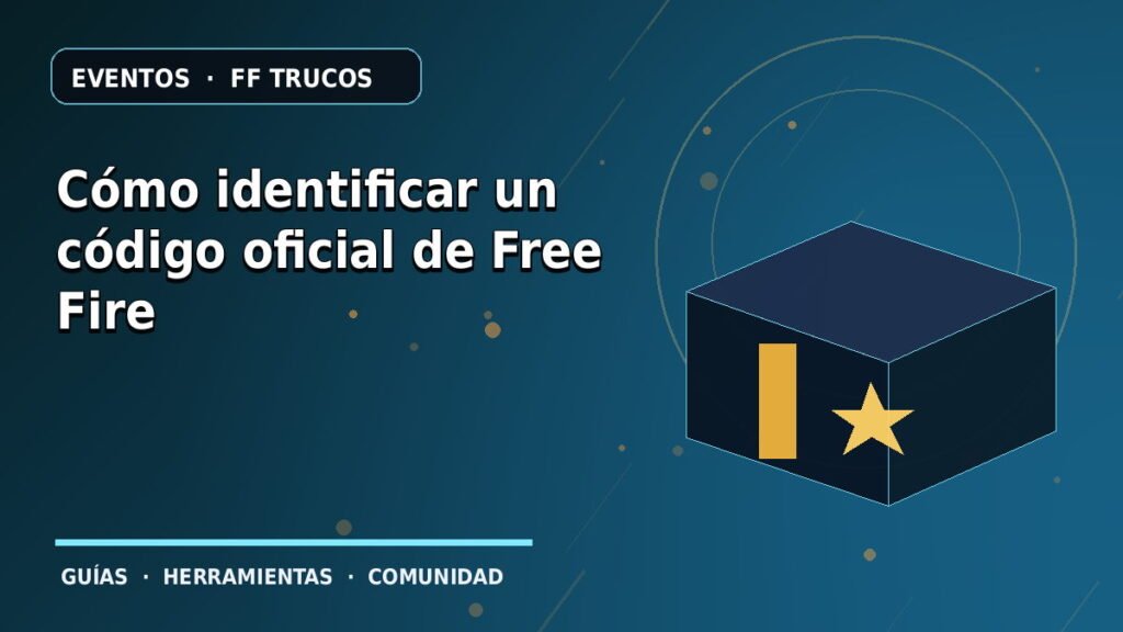 Cómo identificar un código oficial de Free Fire · ilustración original FF Trucos