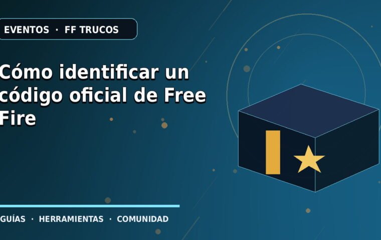 Cómo identificar un código oficial de Free Fire · ilustración original FF Trucos