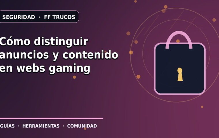 Cómo distinguir anuncios y contenido en webs gaming · ilustración original FF Trucos